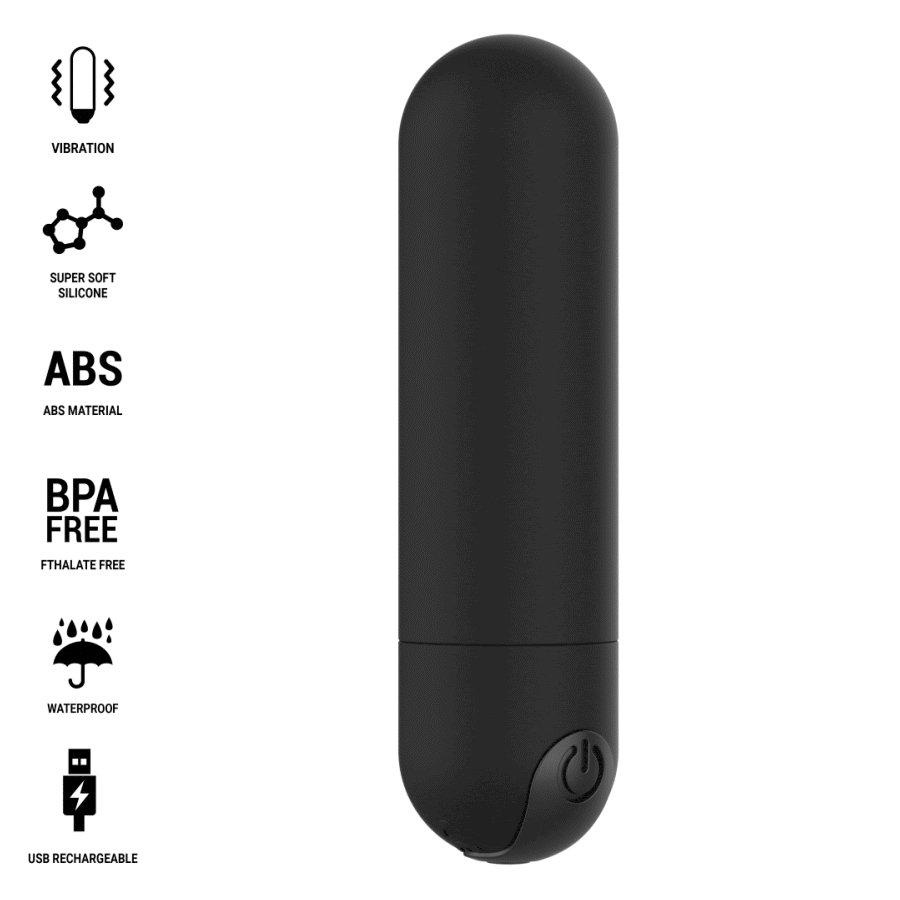 Liebeskugeln Karen Mini Wiederaufladbarer Vibrationskugel Schwarz 8 x 2,1 cm.1