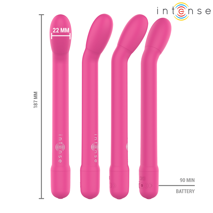 Auflegevibrator Karlie Wiederaufladbarer g-Spot-Stimulator Rosa 19 x 2,2 cm.2