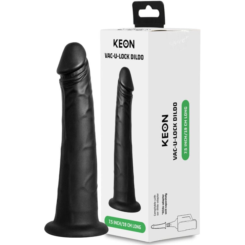 Dildo KIIROO Keon Vac-U-Lock Schwarz 19 cm
