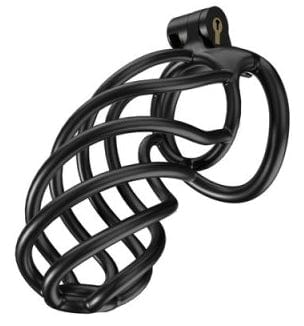 Keuschheitskäfig Tortille XXL 12.5 x 3.4 cm Schwarz