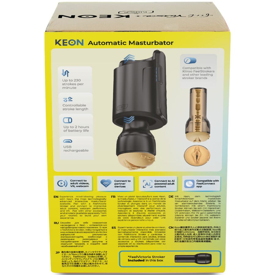Masturbator Keon Wifi Combo Victoria June Automatischer + Feel Stroker 23 x 13 cm.1