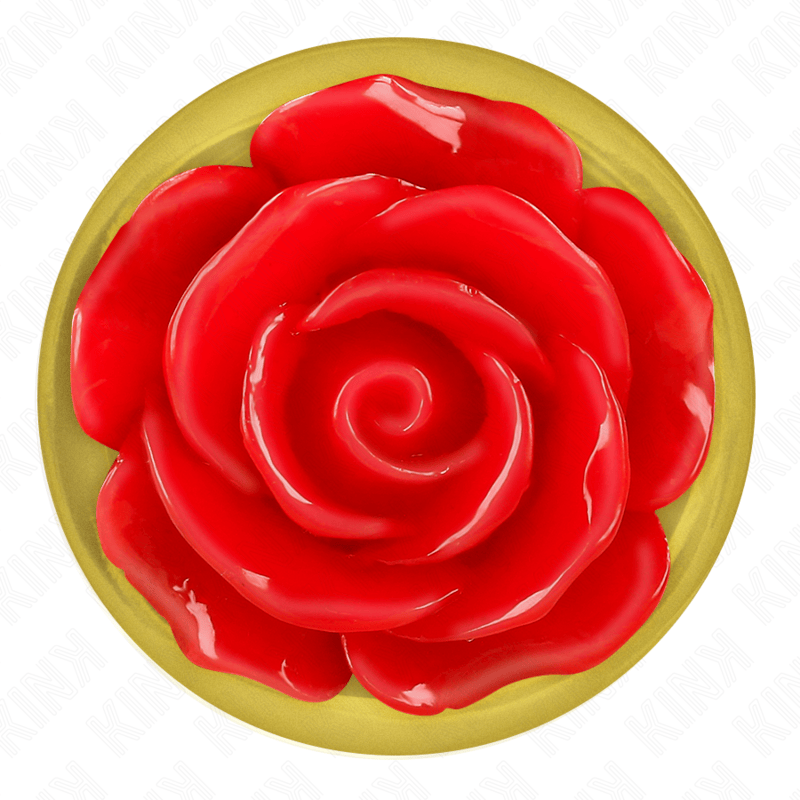 Kink - Plug Anal Gold Rose Rot Grösse L