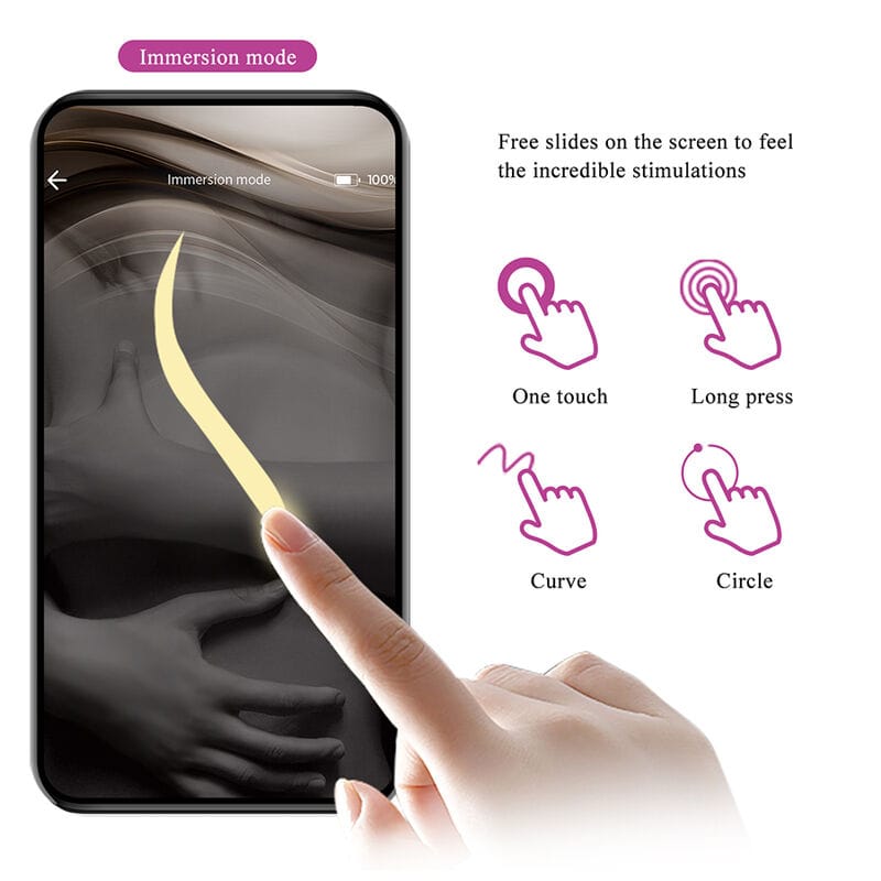 Klay Stoß-Ei-Vibrator mit App-Steuerung Lila – Ansicht 15