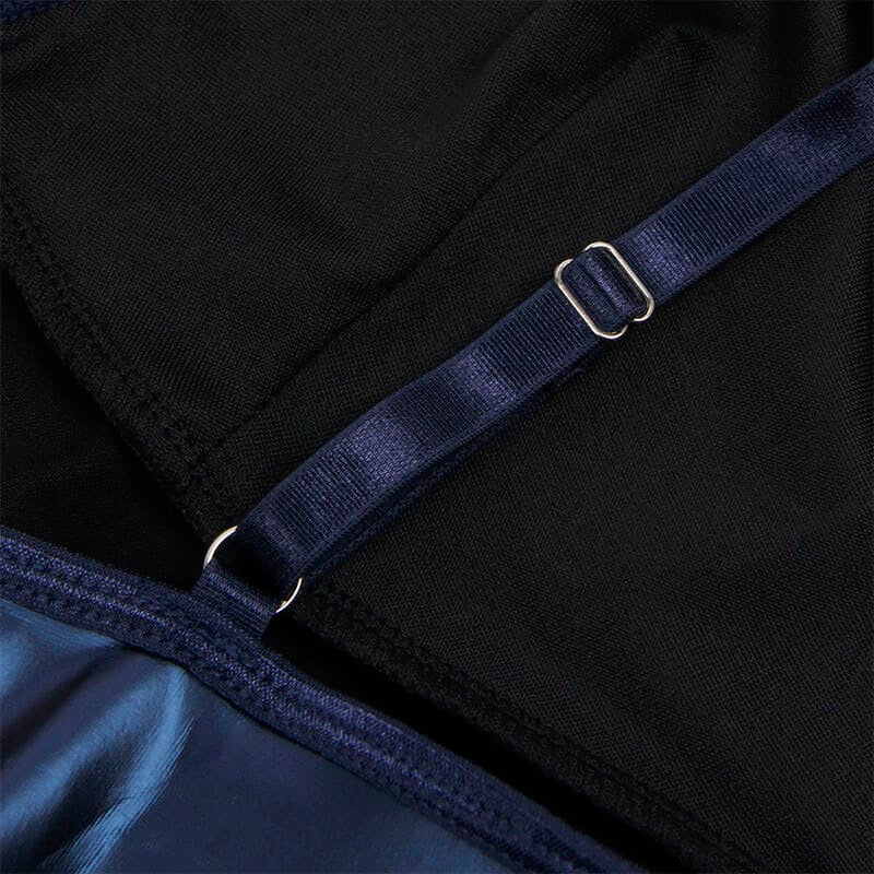 Kleid Kleid mit blauen Lederträgern S/M