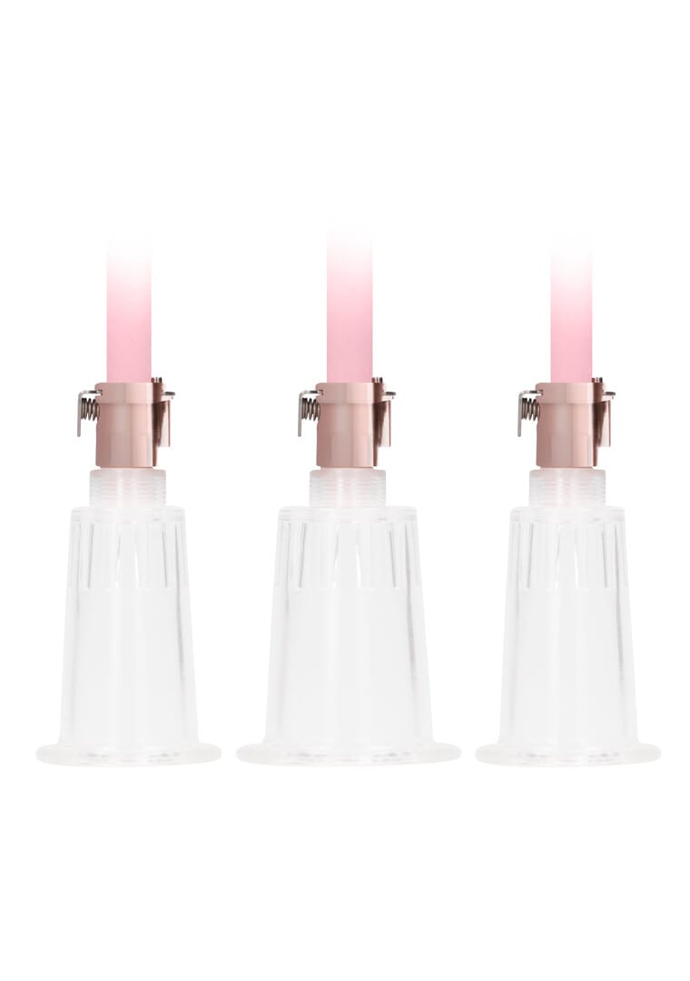Klitoris- und Brustwarzenpumpen-Set Large Pink 76,5 cm – Ansicht 5