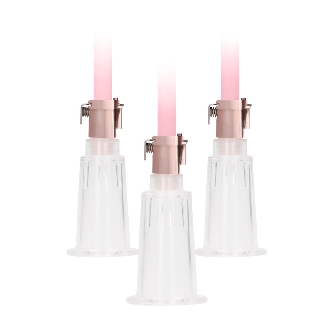Klitoris- und Brustwarzenpumpen-Set Medium Pink 74,5 cm – Ansicht 4