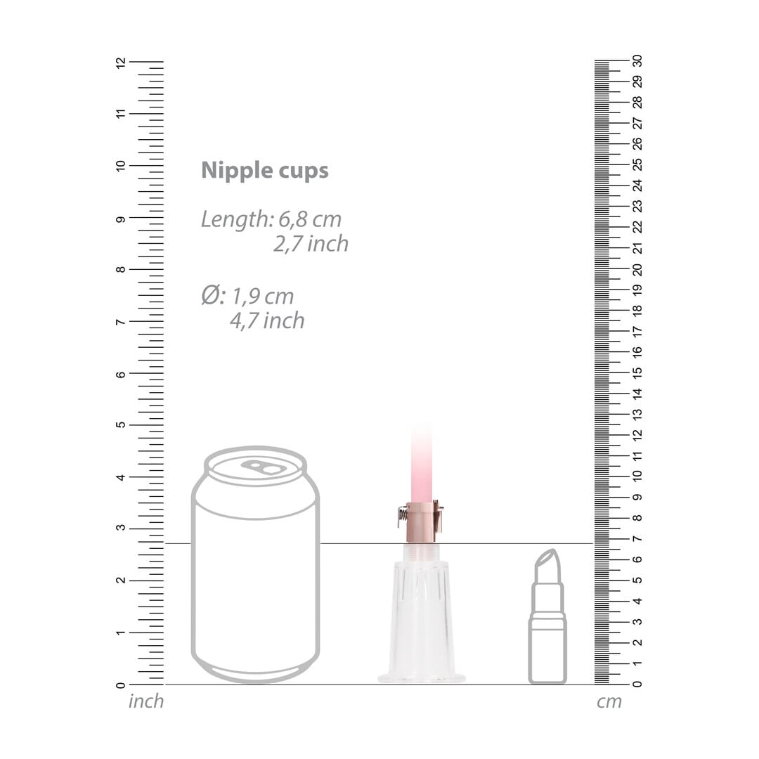 Klitoris- und Brustwarzenpumpen-Set Medium Pink 74,5 cm – Ansicht 6