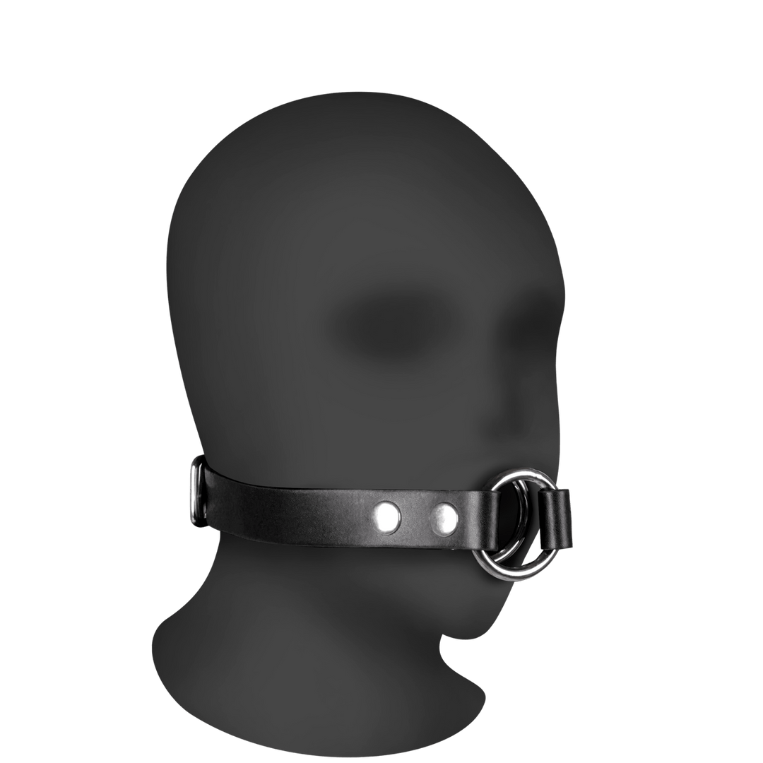 Knebel Ouch Deep Throat mit Metallring 66,4 x Ø 4,7 cm Schwarz