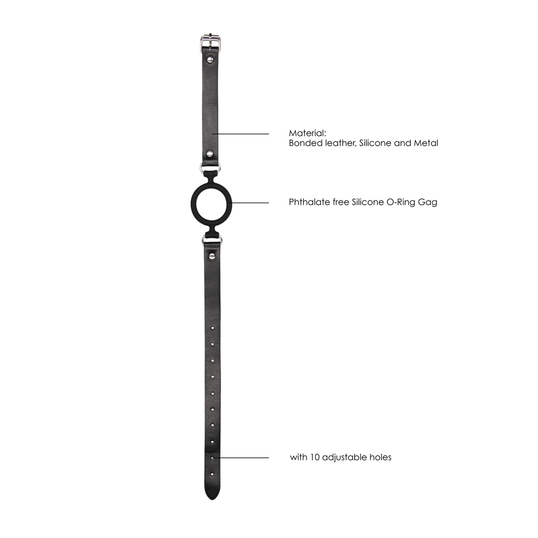 Knebel Ouch Black and White mit Silikonring Schwarz 57 x Ø 5,2 cm – Ansicht 7