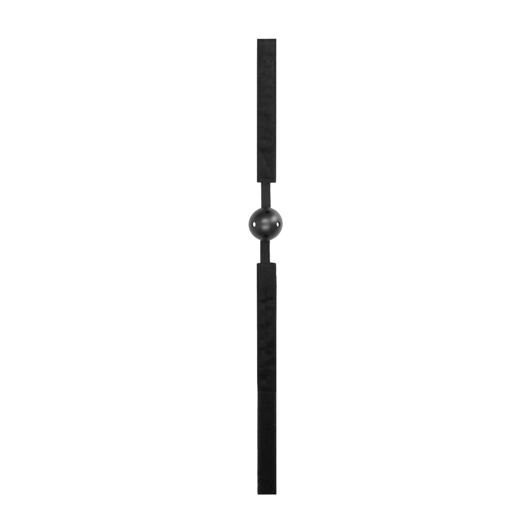 Knebel Ouch mit Ball und Luftlöchern Schwarz 61,5 cm – Ansicht 5