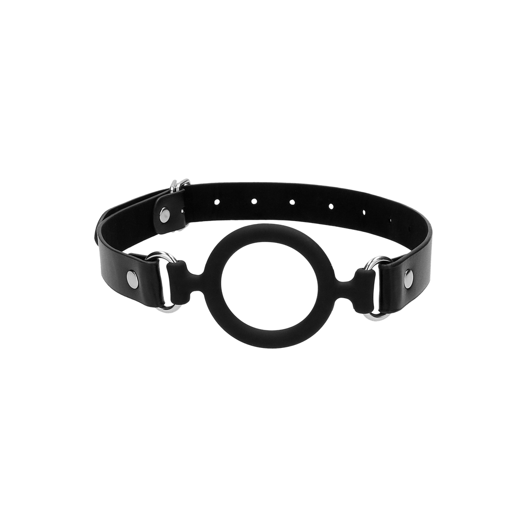 Knebel Ouch Silikonring mit Lederriemen Schwarz 57 x Ø 5 cm – Ansicht 4
