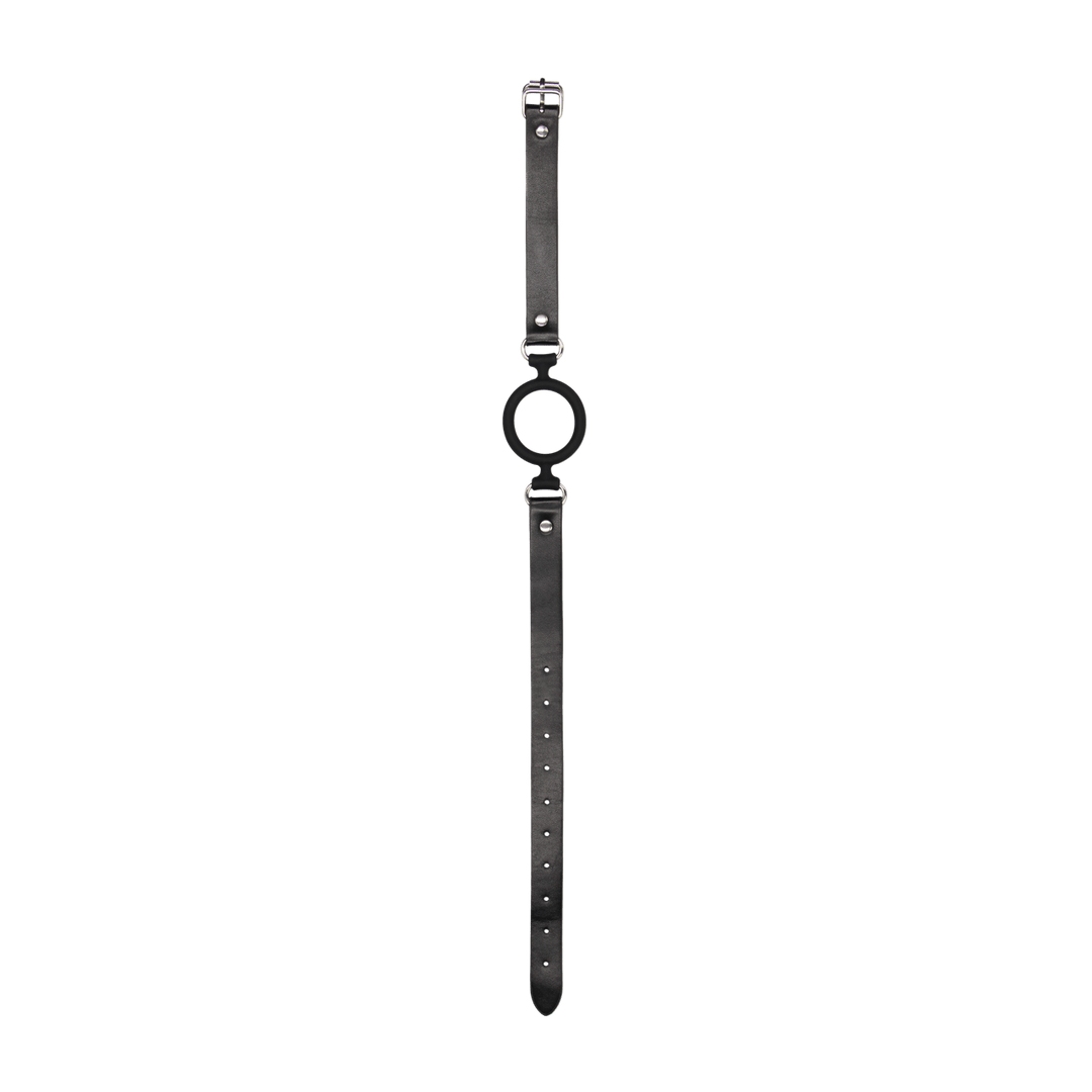Knebel Ouch Silikonring mit Lederriemen Schwarz 57 x Ø 5 cm – Ansicht 5