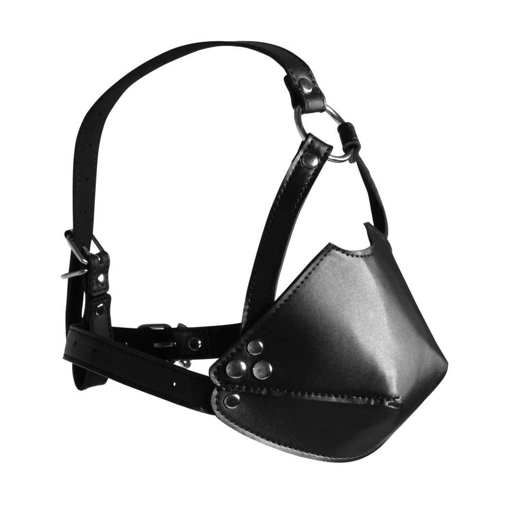 Kopfharness Ouch mit Mundabdeckung und festem Ball 55,2 x Ø 3,9 cm Schwarz – Ansicht 4
