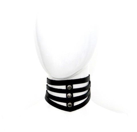 Lederhalsband Quatro