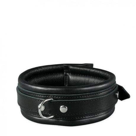 Lederhalsband Soft Schwarz