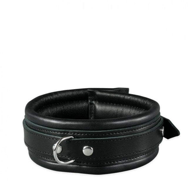 Lederhalsband Soft Schwarz