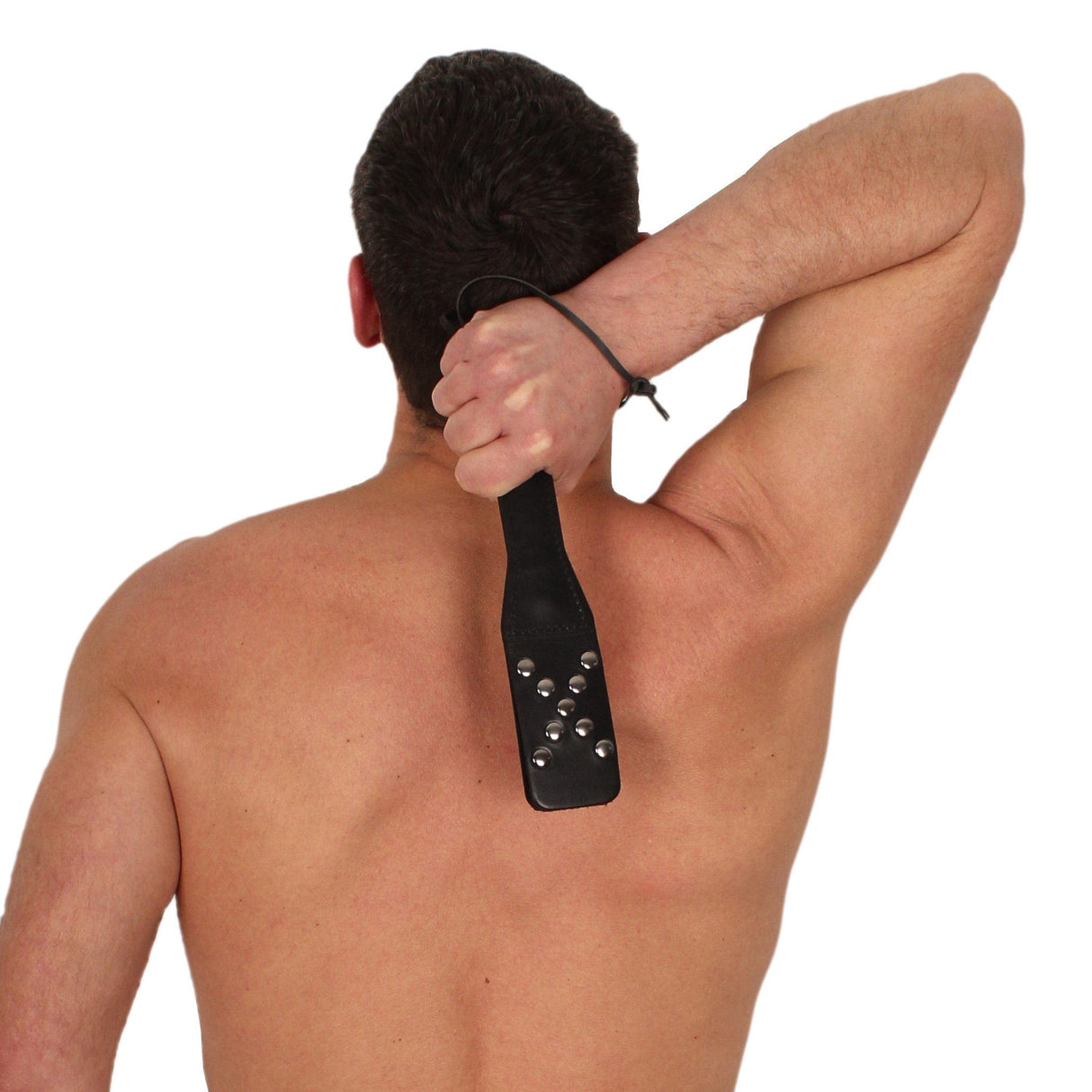 Lederpaddel Nietenkreuz