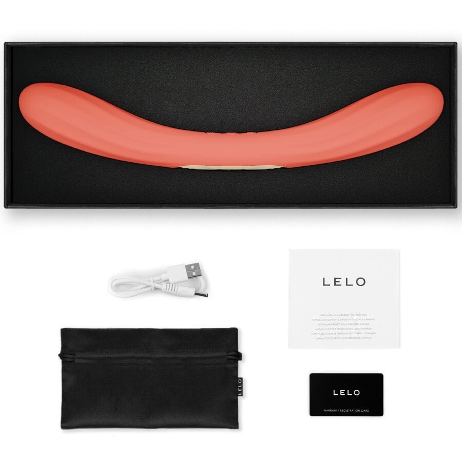 Lelo - Boomerang Doppelender Vibrator Korallenrot