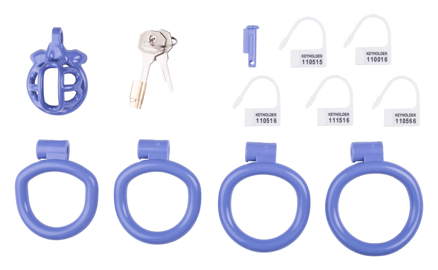 Lyfy Keuschheitsgürtel kurz 4 x 3.3cm Blau