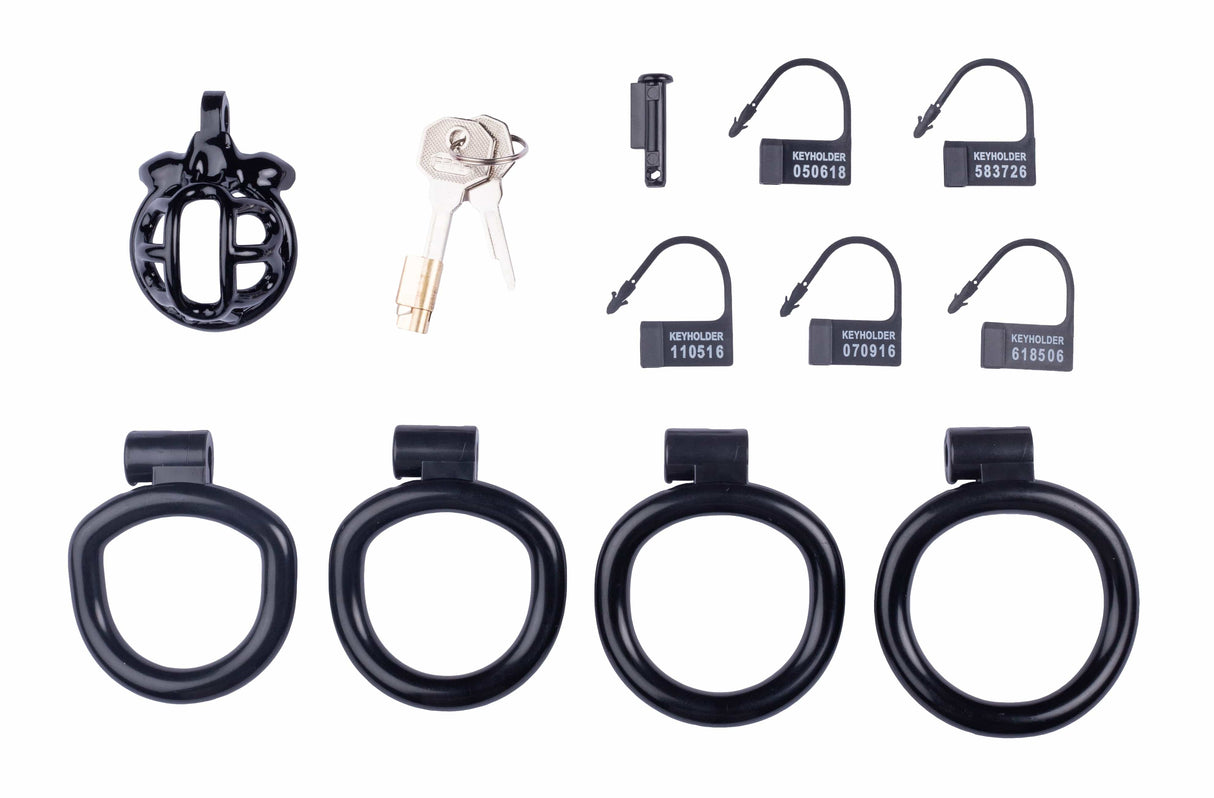 Lyfy Kurzhaar-Keuschheitsgürtel 4 x 3.3cm Schwarz