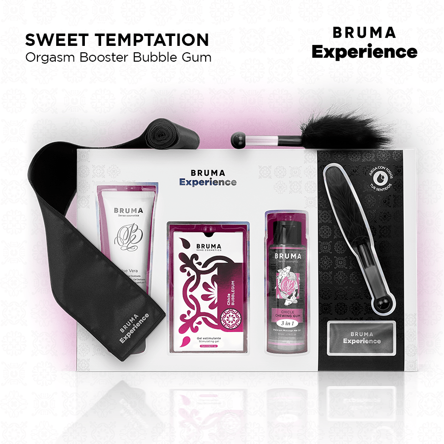 Massageöl Xperience Sweet Gum Temptation Kit mit Orgasmusverstärker