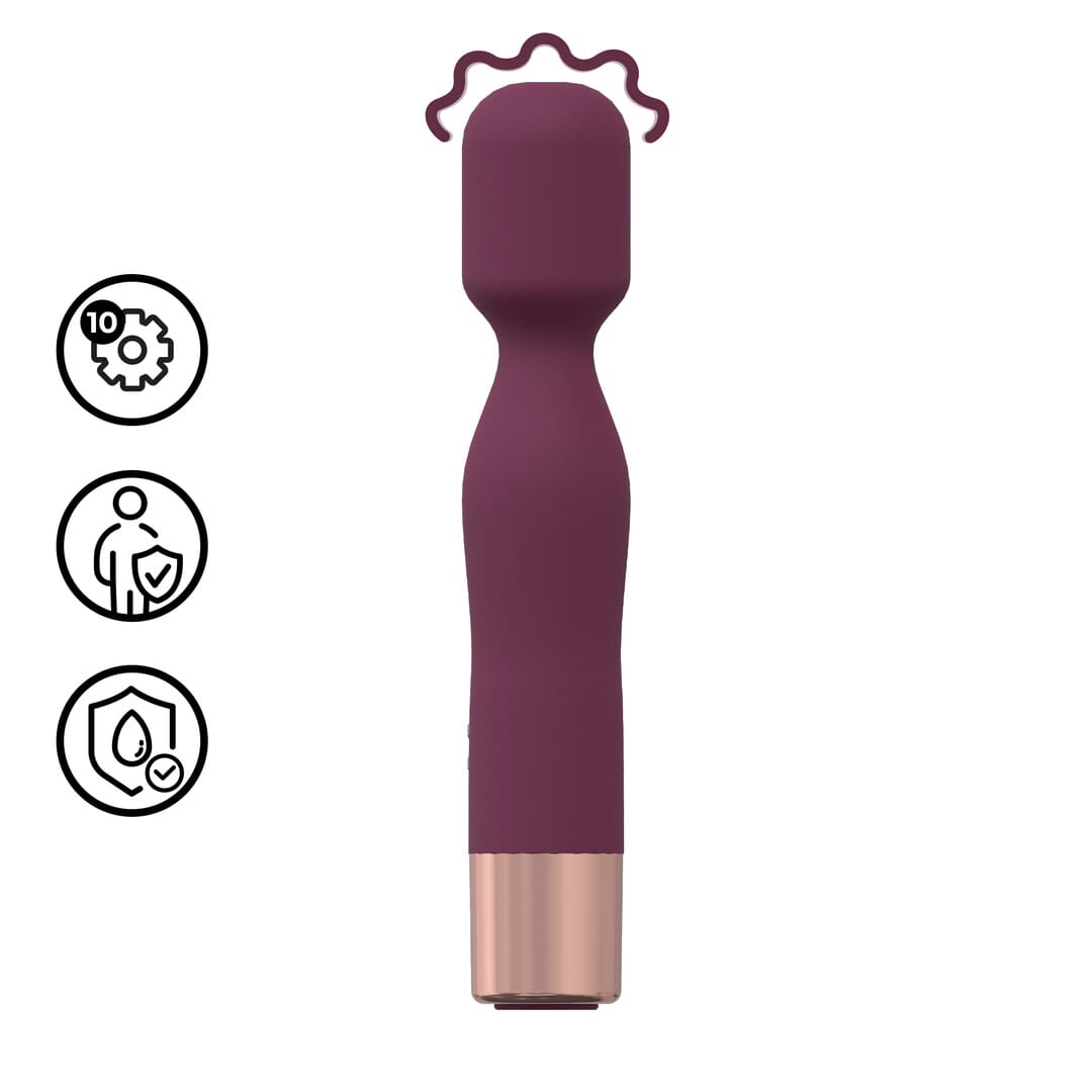 Massagestab Mini Classic Burgunderrot 14,4 x 2,6 cm