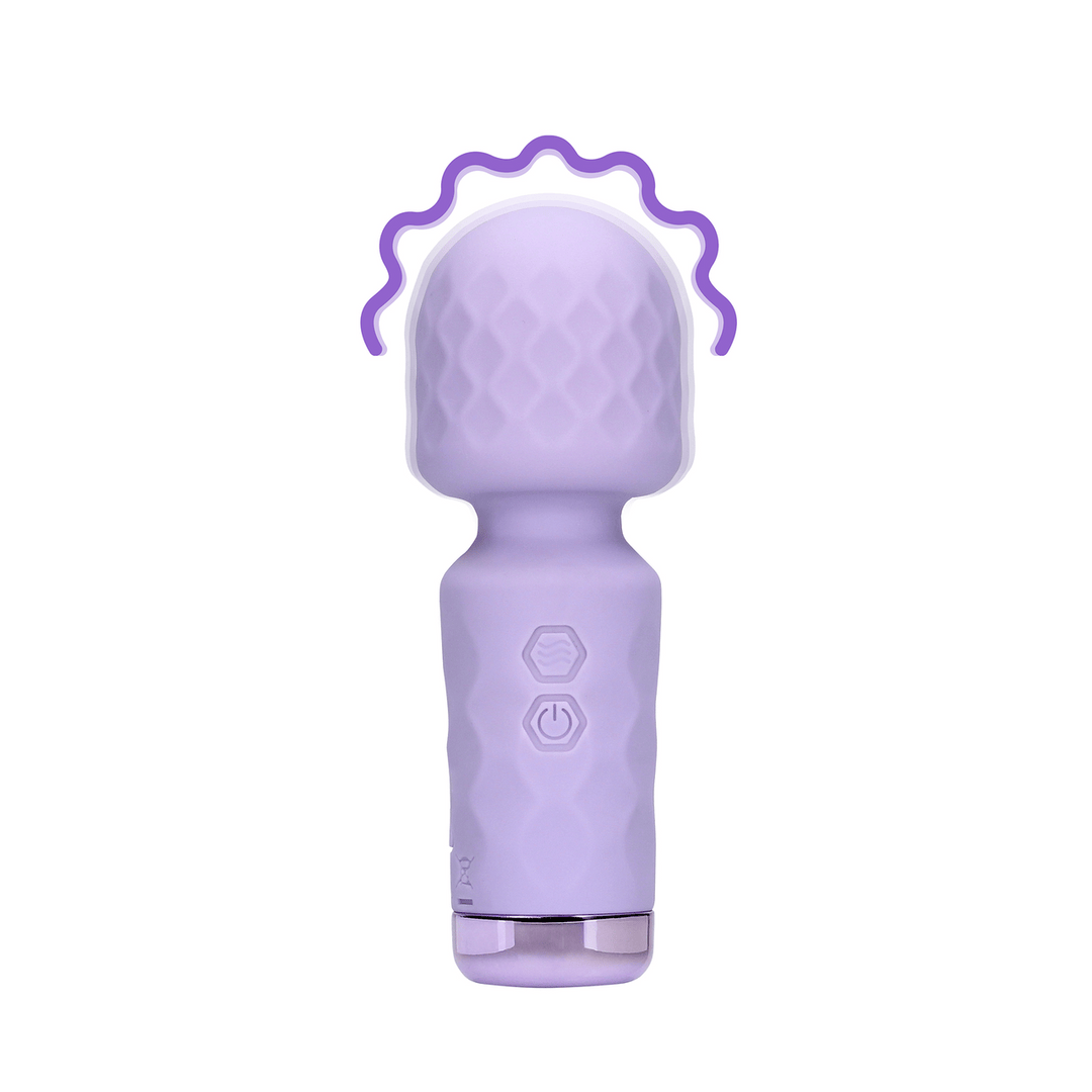 Massagestab Mini Lila Ø 3,8 cm am Kopf