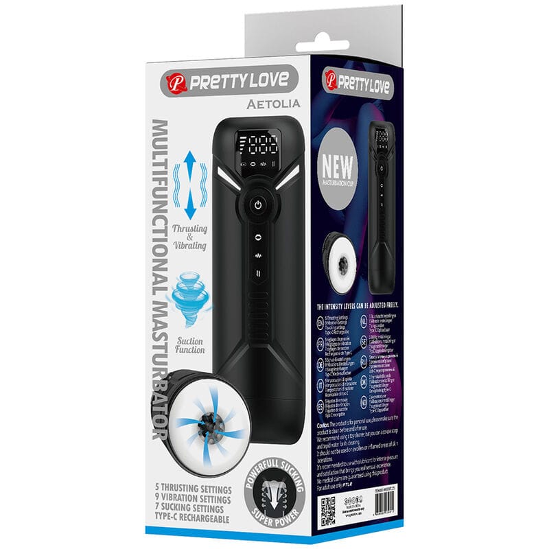 Masturbator Aetola automatisch multifunktional Schwarz – Ansicht 10