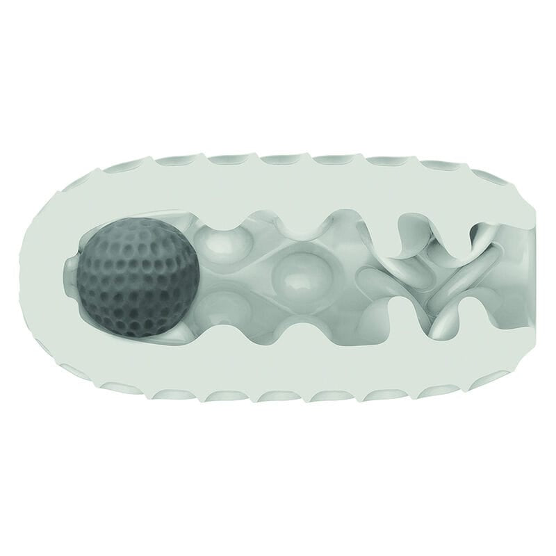 Masturbator Boundless Reversible Squishy Ball Stroke Gelb 11,5 x 5,75 cm