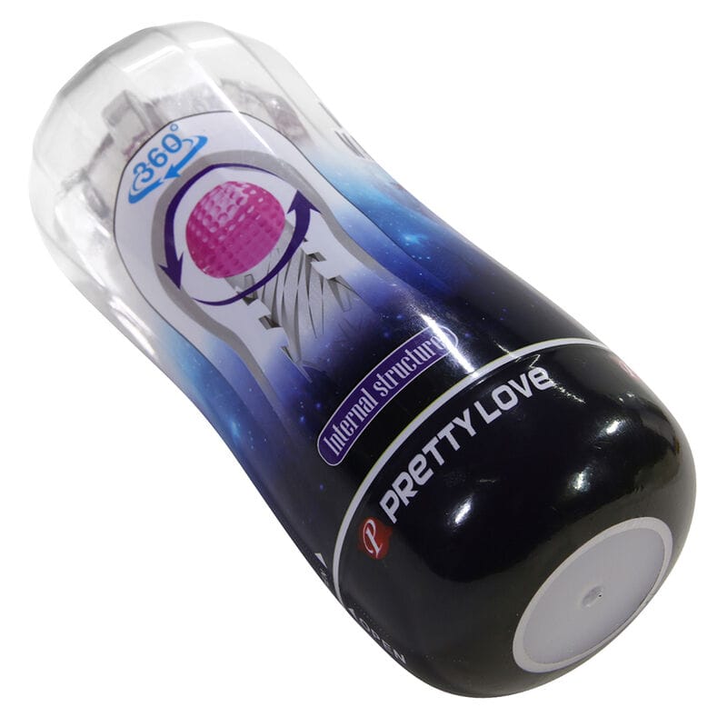 Masturbator-Cup 360° strukturiert Transparent – Ansicht 3