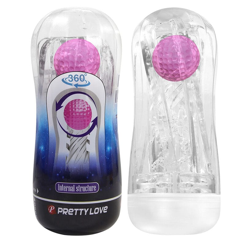Masturbator-Cup 360° strukturiert Transparent