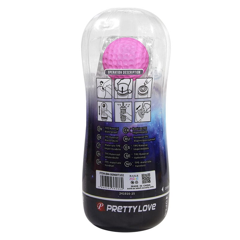 Masturbator-Cup 360° strukturiert Transparent – Ansicht 4