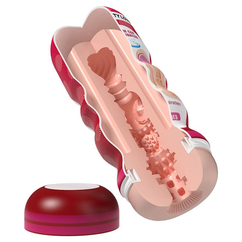 Masturbator Flora Vagina mit Saugnapf und Innenstruktur – Ansicht 5