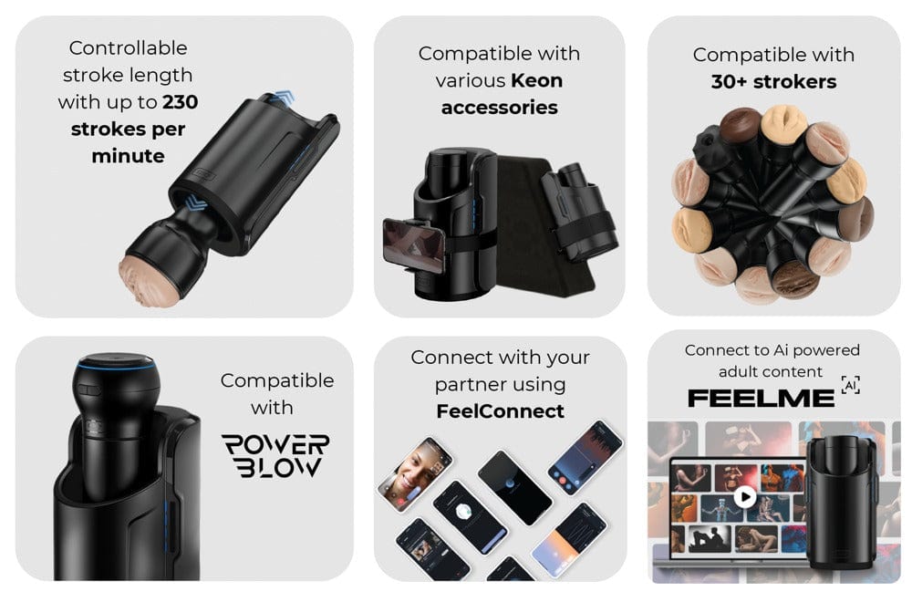Masturbator Keon Combo Set Automatik