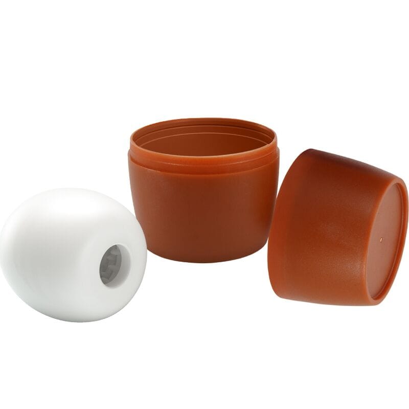 Masturbator-Ei Weiß Modell 2 6,7 x 5,4 cm – Ansicht 4