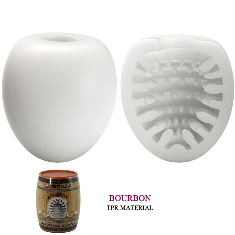 Masturbator-Ei Weiß Modell 2 6,7 x 5,4 cm – Ansicht 7