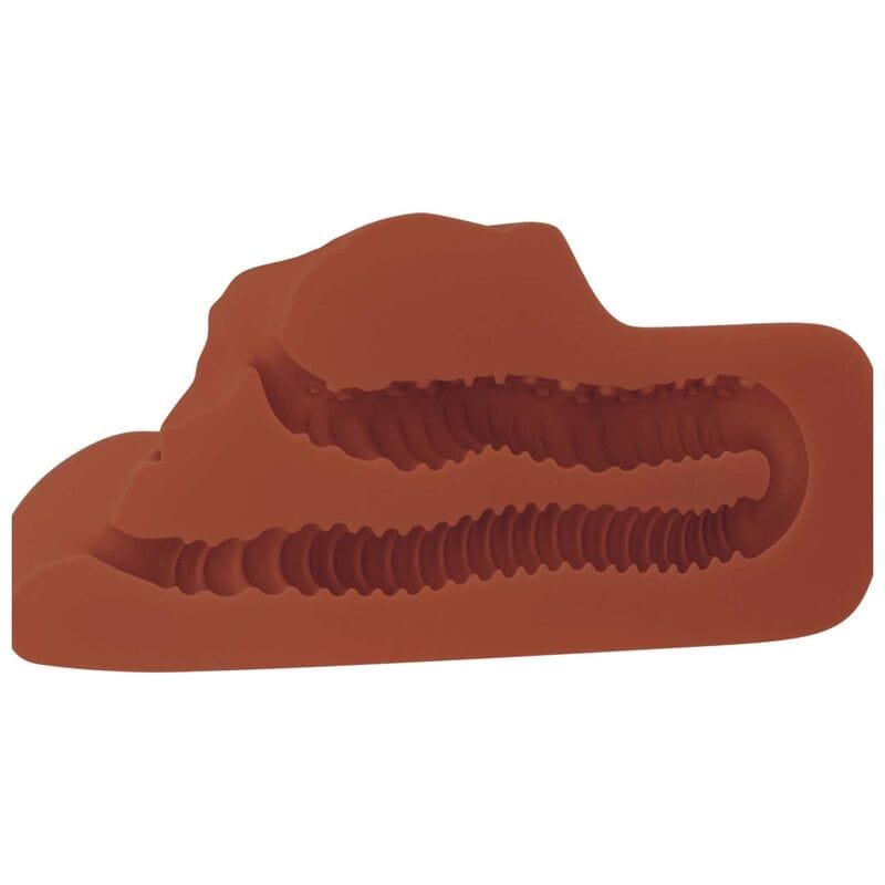 Masturbator Pdx plus Perfect Pussy Double Stroker Vagina und Anus Braun 11,4 x 7,6 cm – Ansicht 3