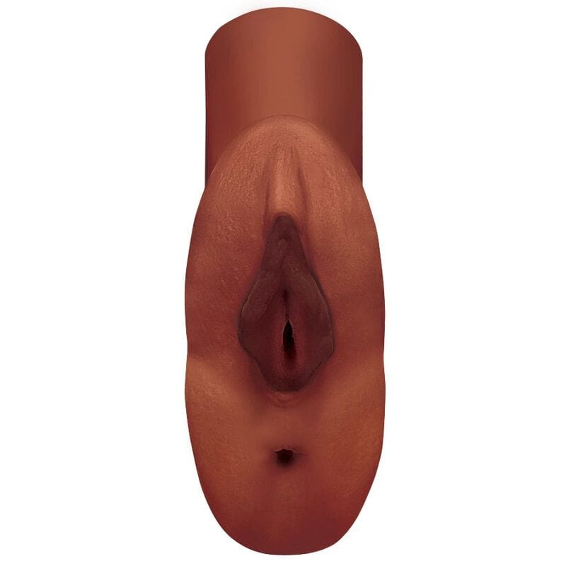 Masturbator Pdx plus Perfect Pussy Double Stroker Vagina und Anus Braun 11,4 x 7,6 cm – Ansicht 2