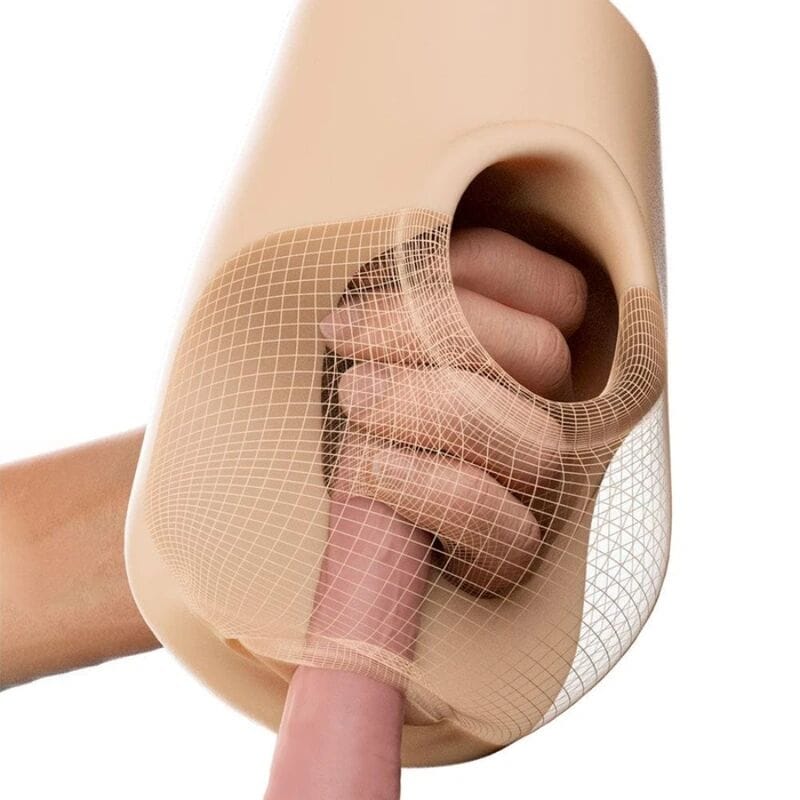 Masturbator Pussy Pounder Squeeze mit realistischer Vagina 18 cm – Ansicht 4