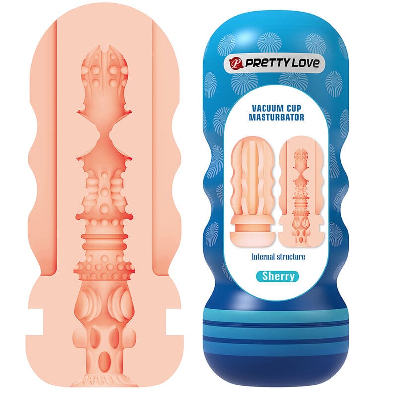 Masturbator Sherry Vagina mit Saugnapf und Innenstruktur