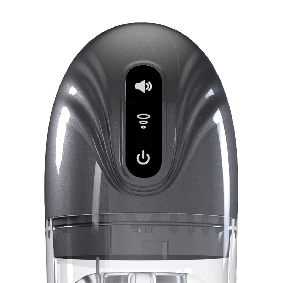 Masturbator SonicPull mit Saug- und Vibrationsfunktion Gun Metal 14 x Ø 8,5 cm – Ansicht 7