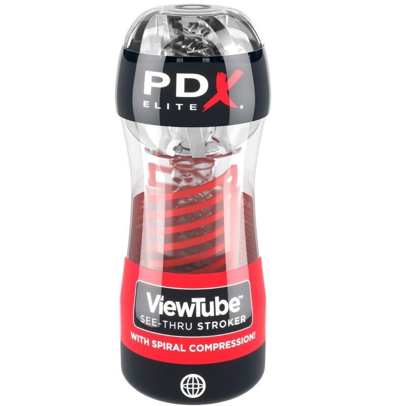 Masturbator Stroker Viewtube 2 Spiralkompression Transparent 17 x 5 cm