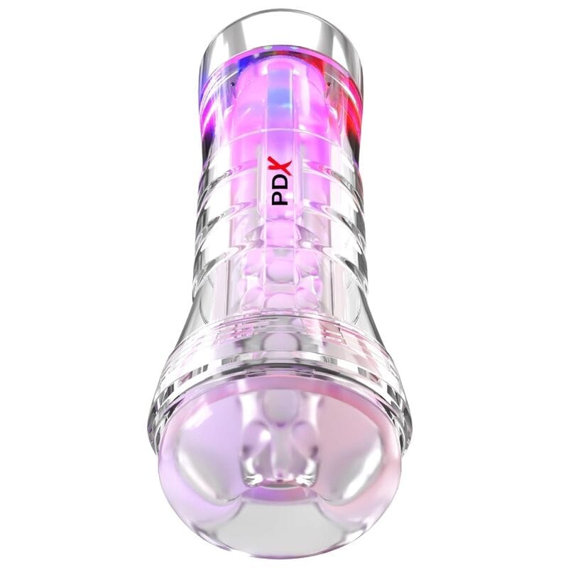 Masturbator Viewtube XXL mit LED transparent 27,3 cm