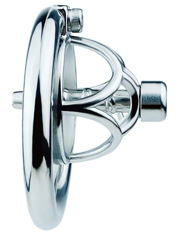 Metall-Keuschheitskäfig mit Harnröhren-Plug Hexy 3 x 3.3cm