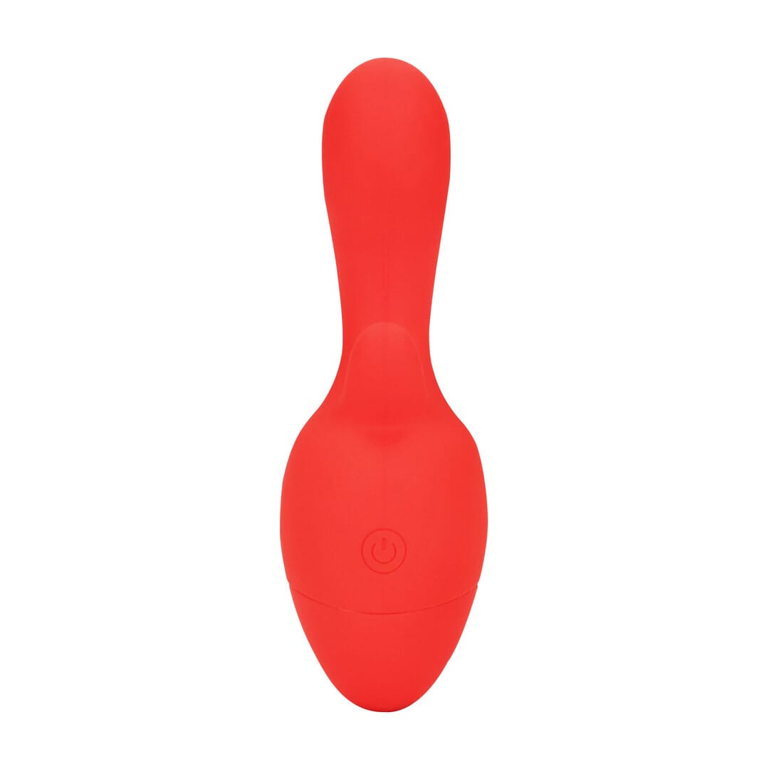 Mini-Vibrator mit Dreifach-Stimulation Rot 13 x 4,1 cm – Ansicht 4