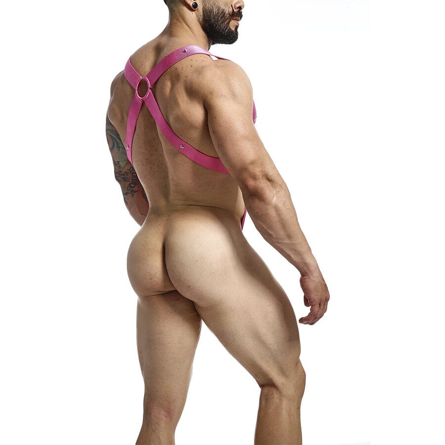 Strap-on Dngeon Cross Back Harness Rosa Eine.3