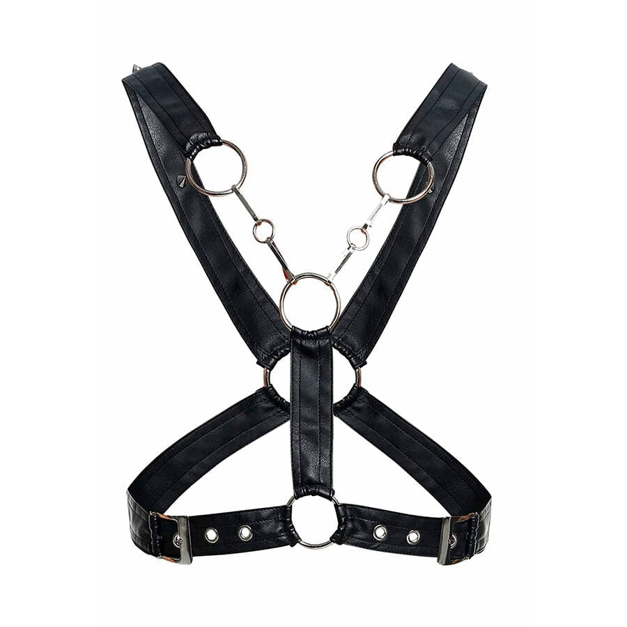 Strap-on Dngeon Gekreuztes Schwarzes Kettengeschirr Eine.4