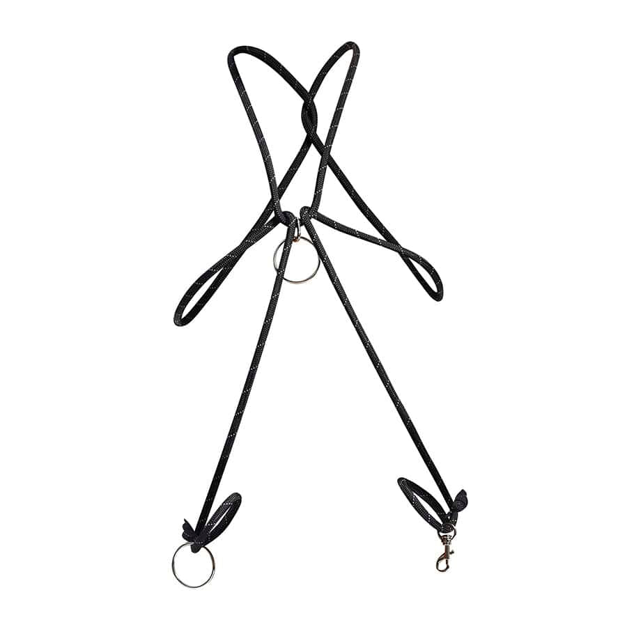 Penisring Dngeon Schwarzes Seil mit Cockring.2