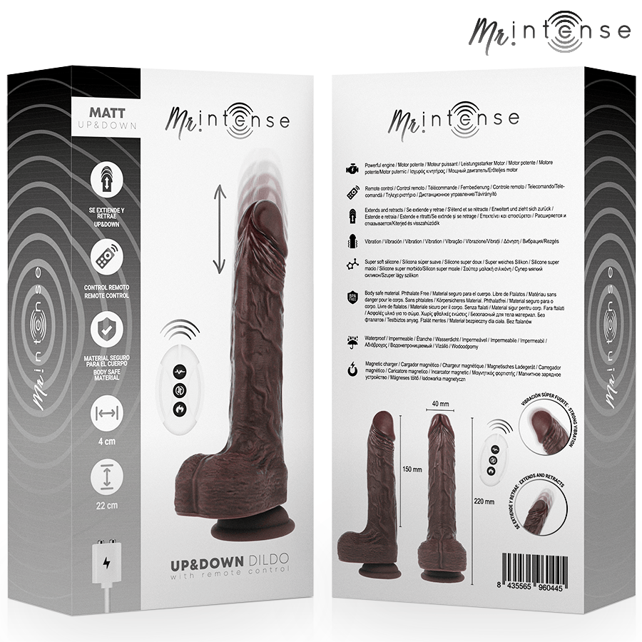 Realistischer Vibrator Matt Realistisches Multifunktions-Motor mit Vibration auf- und.4