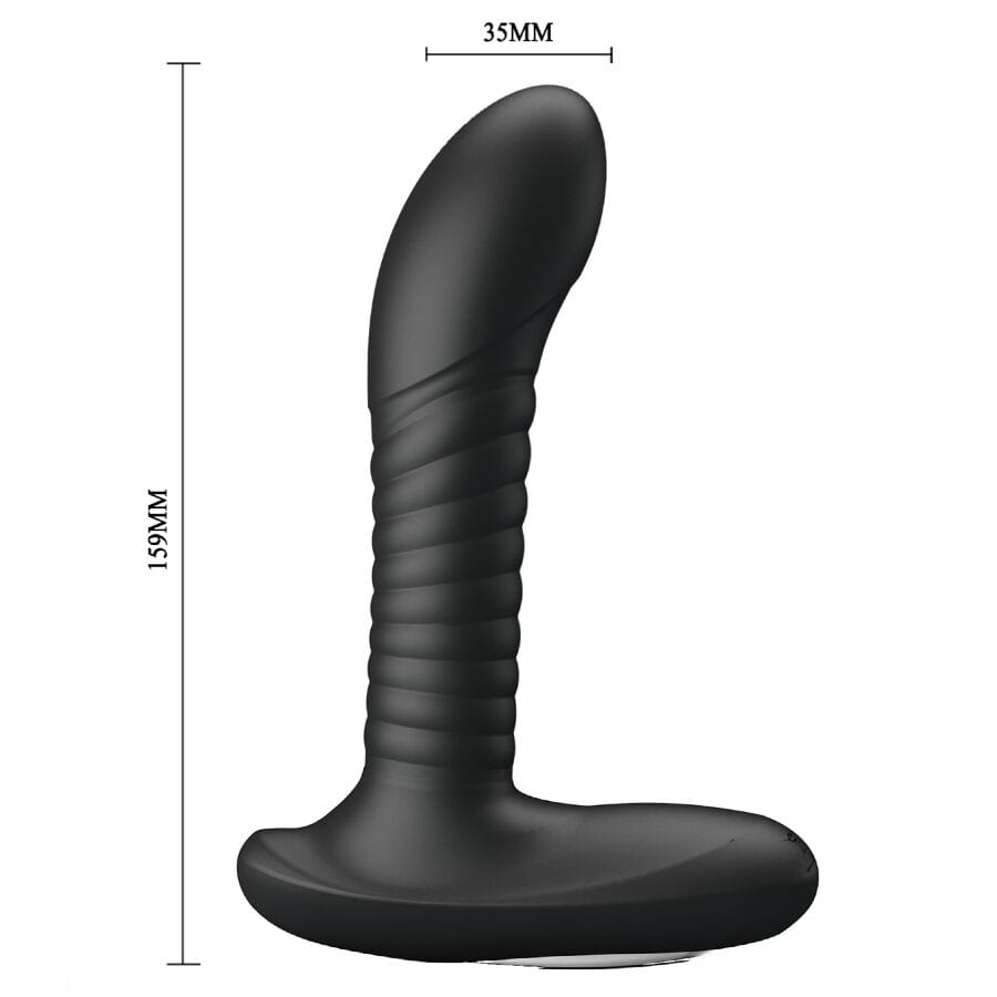 Analplug Prostata-Massagegerät mit Rotation und Vibration Schwarz.4